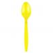 Yocup Yellow Heavyweight Plastic Spoon With Textured Handle - 1 case (1000 piece)