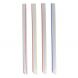 Yocup 8.7" Colossal (11mm) Assorted Clear Striped Film-Wrapped Plastic Straw, Style 2 - 1 case (2000 piece)