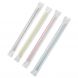 YOCUP 7.75" Colossal (11mm) Assorted Clear Striped Film-Wrapped Plastic Straw - 2000/Case