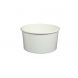 Yocup 6 oz Solid White Cold/Hot Paper Food Container - 1 case (1000 piece)