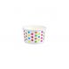 Yocup 3 oz Polka Dot Rainbow Cold/Hot Paper Food Container - 1 case (1000 piece)