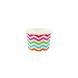 Yocup 4 oz Chevron Print Rainbow Cold/Hot Paper Food Container - 1 case (1000 piece)