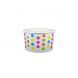 Yocup 5 oz Polka Dot Rainbow Cold/Hot Paper Food Container - 1 case (1000 piece)