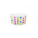 Yocup 6 oz Polka Dot Rainbow Cold/Hot Paper Food Container - 1 case (1000 piece)