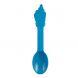 Yocup Blue PP Plastic Swirl Spoon - 1 case (1000 piece)