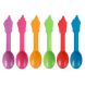 Yocup Assorted PP Plastic Swirl Spoon (5 Colors)  - 1 case (1000 piece)