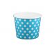 YOCUP 12 oz Polka Dot Blue Cold/Hot Paper Food Container - 1000/Case