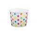 Yocup 12 oz Polka Dot Rainbow Cold/Hot Paper Food Container - 1 case (1000 piece)