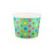 YOCUP 12 oz Polka Dot Aqua Rainbow Cold/Hot Paper Food Container - 1000/Case
