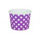 YOCUP 16 oz Polka Dot Purple Cold/Hot Paper Food Container - 1000/Case
