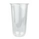 YOCUP 24 oz Clear Round Bottom PP Plastic Cup (95mm Rim) Style 2 - 1000/Case