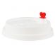 YOCUP White Dome Lid w/Stopper for Premium PP Cup (90mm Rim), Style 1 - 1000/case (20/50)