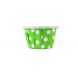Yocup 0.5 oz Green Polka Dot Dots Paper Souffle / Portion Cup - 1 case (5000 piece)