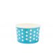 YOCUP 3 oz Polka Dot Blue Paper Cold/Hot Food Container - 1000/case