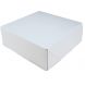Generic 16" x 11" x 2.5" White Paper Box - 100 piece bundle