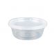 Yocup 8 oz Translucent Plastic Round Deli Container w/ Lid Combo - 1 case (240 set)