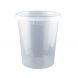 Yocup 32 oz Translucent Plastic Round Deli Container w/ Lid  Combo - 1 case (240 set)