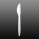Yocup Medium Weight Plus 6.5" White Plastic Knife - 1 case (1000 piece)