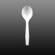 Yocup Medium Weight Plus 5.5" White Round Bowl Plastic Soup Spoon - 1 case (1000 piece)