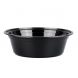 Yocup 32oz 7 1/4" Black Round Microwavable Container - 300/Case