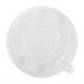 YOCUP Clear Lids For 36 oz Black Microwavable Round Flat Bowl - 300/Case