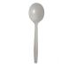 YOCUP White Heavyweight Plastic Soup Spoon, 6.5"(165mm),  - 1000/case (10/100)