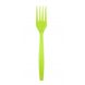 YOCUP Lime Green Heavyweight Plus Plastic Fork,  7.1" PP - 1000/case (10/100)