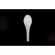 Yocup White Heavyweight Plastic Asian Soup Spoon, 5.4'' (138mm) - 1000/cs (10/100)
