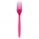 Yocup Heavyweight Plus 7.1" Pink Plastic Fork - 1 case (1000 piece)