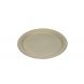 10" Compostable Bagasse Round Plate, Natural Tan - 500 pcs/cs (4 bags/125 pcs)