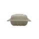 YOCUP 6'' x 6" x  3" 1-compt PP Plastic Hinged Lid Container, White, Style 2, - 250ct 
