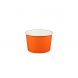 Yocup 4 oz Solid Orange Cold/Hot Paper Food Container - 1 case (1000 piece)