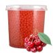 Ohsweet Cherry Flavored Toppping Boba  7 lb Jar - 1 case (4 jars)