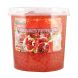 Ohsweet Pomegranate Flavored Topping Boba 7 lb Jar - 1 case (4 jars)