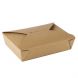 Yocup #2 Kraft Microwavable Folded Paper Take Out Container (8.5" x 6.25" x 2") - 1 case (200 piece)