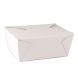 Yocup #8 Kraft Microwavable Folded Paper Take Out Container (6.75" x 5.5" x 2.5") - 1 case (300 piece)