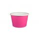 Yocup 8 oz Solid Pink Cold/Hot Paper Food Container - 1 case (1000 piece)