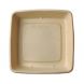 YOCUP 45oz 9"X9"X1.77" 1-compt Compostable Bagasse Square Food Tray, PFAS-Free, 29g/pc, Natural/Tan - 300pcs/cs (6bags/50pcs)
