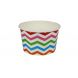 YOCUP 20 oz Chevron Rainbow Cold/Hot Paper Food Container - 600/Case