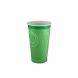 Yocup 16 oz Ripple Green Paper Cold Cup - 1 case (1000 piece)
