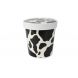 Yocup 16 oz Dairy Print Paper Ice Cream Container with Paper Lid Combo - 1 case (250 set)