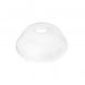 Karat 32 oz Clear Plastic Dome Lid With Hole For PET Cups (107mm) - 1 case (500 piece)
