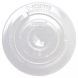 Karat 32 oz Clear Plastic Flat Lid With X-Slot For PET Cups (107mm) - 1 case (500 piece)