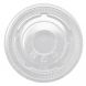 Karat 92mm Clear Plastic Flat Lid With No Hole For PET Cups (92mm) - 1 case (1000 piece)