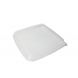 YOCUP Clear PET Flat Top Dome Lid (225mm rim) for 32oz 9' x 9' x 2' Compostable Bagasse Food Tray, No Hole  - 400/cs (8/50)