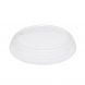 YOCUP 32 oz Clear Plastic Low Dome Lid Non-Vented For Paper Short Buckets - 300/Case