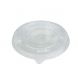 YOCUP 6-8 oz Translucent Plastic Flat Lid With Pin Hole For Cold/Hot Paper Food Containers - 1000/Case