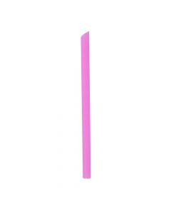 Yocup 8.7" Colossal (11mm) Pink Film-Wrapped Plastic Straw with Spike Tip - 1 case (2000 piece)