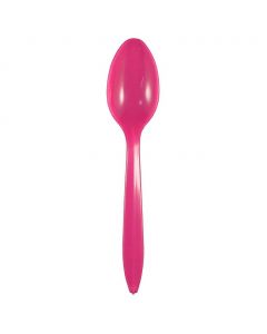 Yocup Pink Medium Weight Plastic Spoon - 1 case (1000 piece)
