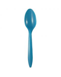 Yocup Blue Medium Weight Plastic Spoon - 1 case (1000 piece)